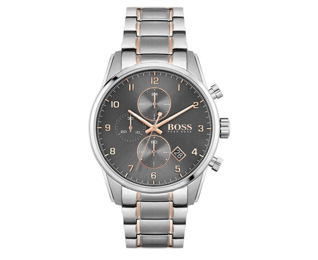 Hugo Boss Men’s Chronograph Analogue Quartz Stainless Steel Strap 44mm Watch 1513789