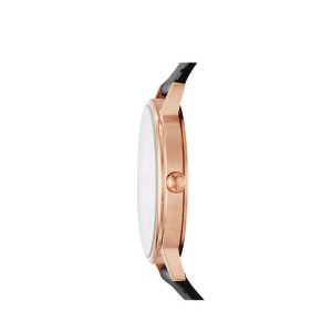 Emporio Armani Unisex Quartz Leather Strap White Dial 41mm Watch AR80015