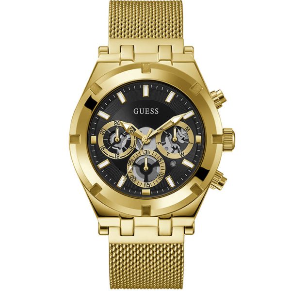 Guess Men’s Gold Stainless Steel Watch GW0582G2 44mm