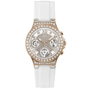 Guess Women’s Quartz White Silicone Strap White Dial 36mm Watch GW0257L2