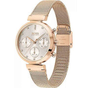 Hugo Boss Women’s Quartz Stainless Steel Silver Dial 36mm Watch 1502553