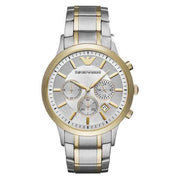 Emporio Armani Men’s Chronograph Quartz Stainless Steel Grey Dial 43mm Watch AR11076