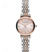 Emporio Armani Women’s Analog Stainless Steel Pink Dial 28mm Watch AR11223