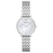Emporio Armani Women’s Quartz Silver Stainless Steel Mother Of Pearl Dial 32mm Watch AR2507
