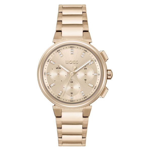 Hugo Boss Women’s Quartz Rose Gold Stainless Steel Rose Gold Dial 38mm Watch 1502678
