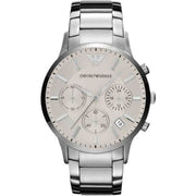 Emporio Armani Men’s Quartz Stainless Steel Cream Dial 43mm Watch AR2458