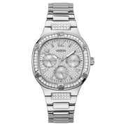 Guess Women’s Quartz Silver Stainless Steel Silver Dial 40mm Watch GW0558L1