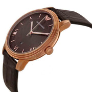 Emporio Armani Men’s Quartz Leather Strap Brown Dial 41mm Watch AR1613