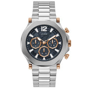 Guess Men’s Quartz Silver Stainless Steel Blue Dial 46mm Watch GW0539G1