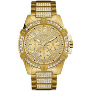 Guess Men’s Quartz Gold Stainless Steel Gold Dial 48mm Watch W0799G2