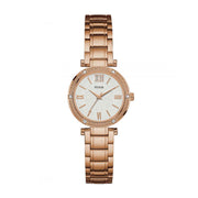 Guess Women’s Quartz Rose Gold Stainless Steel White Dial 30mm Watch W0767L3
