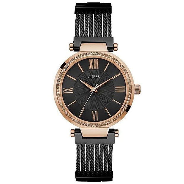 Guess Women’s Quartz Black Stainless Steel Black Dial 36mm Watch W0638L5