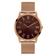 Guess Men’s Quartz Rose Gold Stainless Steel Brown Dial 44mm Watch GW0074G1