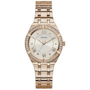 Guess Women’s Quartz Rose Gold Stainless Steel White Dial 36mm Watch GW0033L3