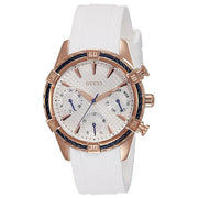 Guess Women’s Quartz White Silicon Strap White Dial 36mm Watch W0562L1