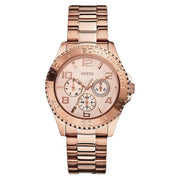 Guess Women’s Quartz Rose Gold Stainless Steel Rose Gold Dial 40mm Watch W0231L4