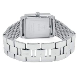 Guess Women’s Quartz Silver Stainless Steel White Dial 34mm Watch W0826L1