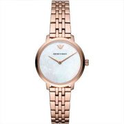 Emporio Armani Women’s Analog Stainless Steel Mother of pearl Dial 32mm Watch AR11158