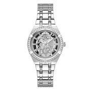 Guess Women’s Quartz Silver Stainless Steel Silver Dial 36mm Watch GW0604L1