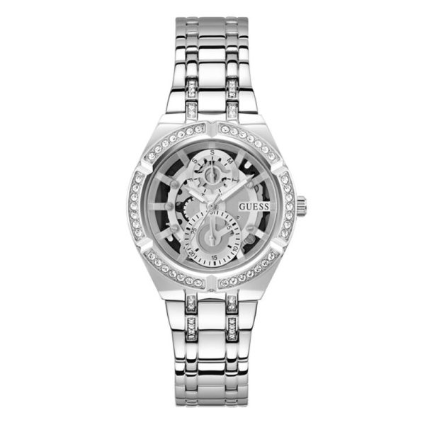 Guess Women’s Quartz Silver Stainless Steel Silver Dial 36mm Watch GW0604L1