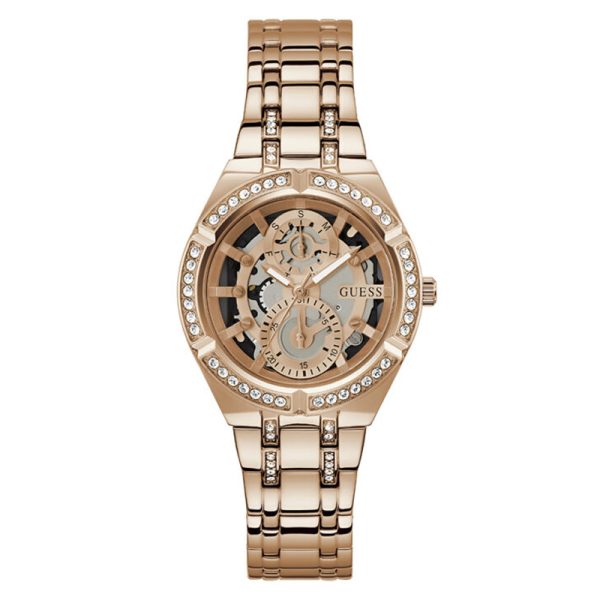 Guess Women’s Quartz Rose Gold Stainless Steel Rose Gold Dial 36mm Watch GW0604L3C