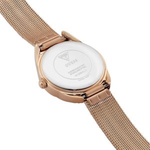 Guess Women’s Quartz Rose Gold Stainless Steel Silver Dial 27mm Watch W1084L3