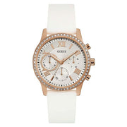Guess Women’s Quartz White Silicone Strap White Dial 40mm Watch W1135L1