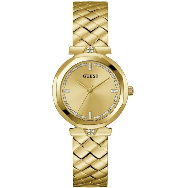 Guess Women’s Quartz Gold Stainless Steel Gold Dial 34mm Watch GW0613L2