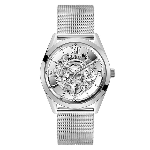 Guess Men’s Quartz Silver Stainless Steel Silver Dial 42mm Watch GW0368G1