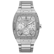 Guess Men’s Quartz Silver Stainless Steel Silver Dial 43mm Watch GW0094G1