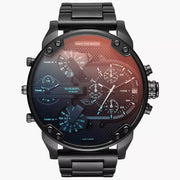 Diesel Men’s Quartz Black Stainless Steel Black Dial 57mm (Four Time Zone) Watch DZ7395