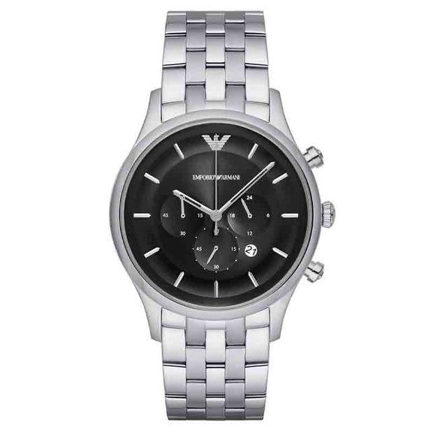 Emporio Armani Men’s Chronograph Black Dial 43mm Watch AR11017