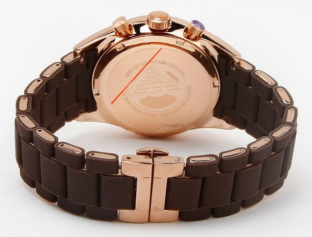 Emporio Armani Men’s Chronograph Quartz Brown Dial 38mm Watch AR5891