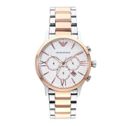 Emporio Armani Men’s Chronograph Quartz Stainless Steel White Dial 44mm Watch AR11209