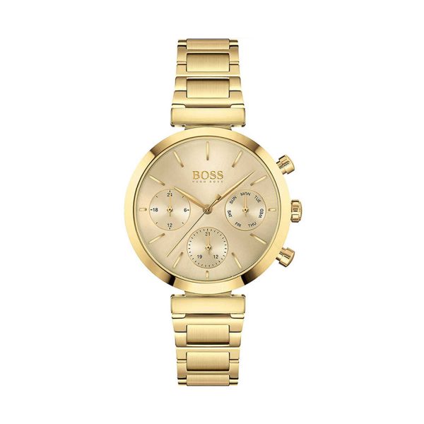 Hugo Boss Women’s Quartz Stainless Steel Gold Dial 36mm Watch 1502532