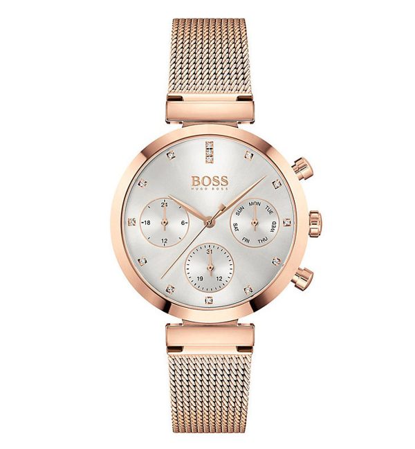 Hugo Boss Women’s Quartz Stainless Steel Silver Dial 36mm Watch 1502553