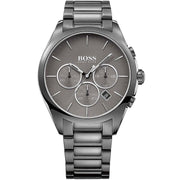 Hugo Boss Men’s Chronograph Quartz Stainless Steel Grey Dial 44mm Watch 1513364