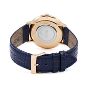 Hugo Boss Men’s Quartz Blue Leather Strap Blue Dial 40mm Watch 1513371