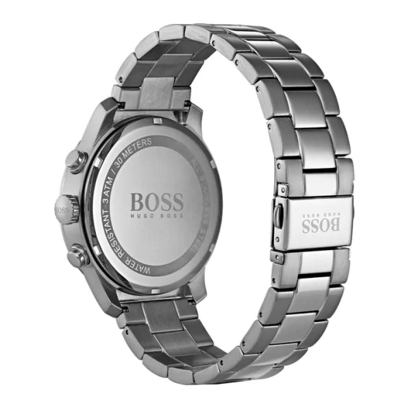 Hugo Boss Men’s Chronograph Quartz Stainless Steel Blue Dial 44mm Watch 1513527