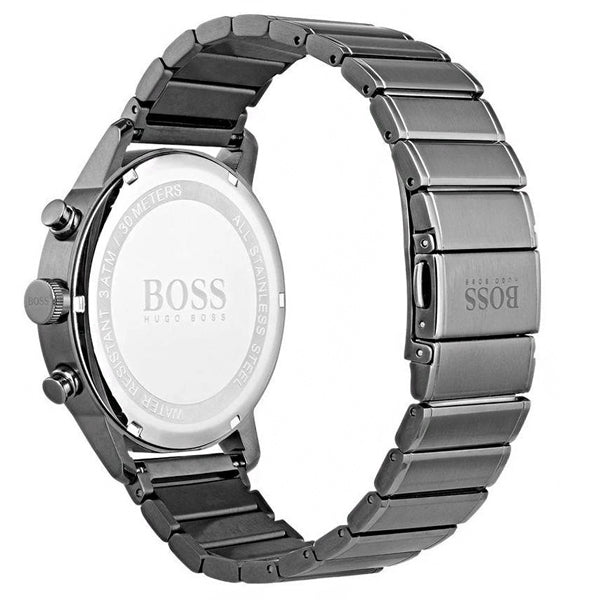 Hugo Boss Men’s Chronograph Quartz Stainless Steel Blue Dial 44mm Watch 1513574
