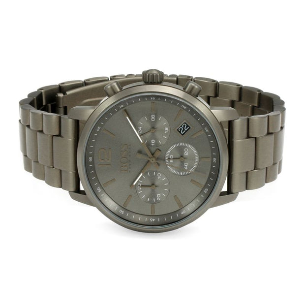 Hugo Boss Men’s Chronograph Quartz Grey Stainless Steel Grey Dial 42mm Watch 1513610