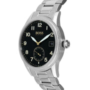 Hugo Boss Men’s Quartz Stainless Steel Black Dial 44mm Watch 1513671
