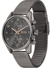 Hugo Boss Men’s Quartz Stainless Steel Gray Dial 44mm Watch 1513837