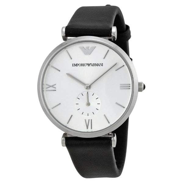 Emporio Armani Men’s Analog Quartz Silver Dial 40mm Watch AR1674