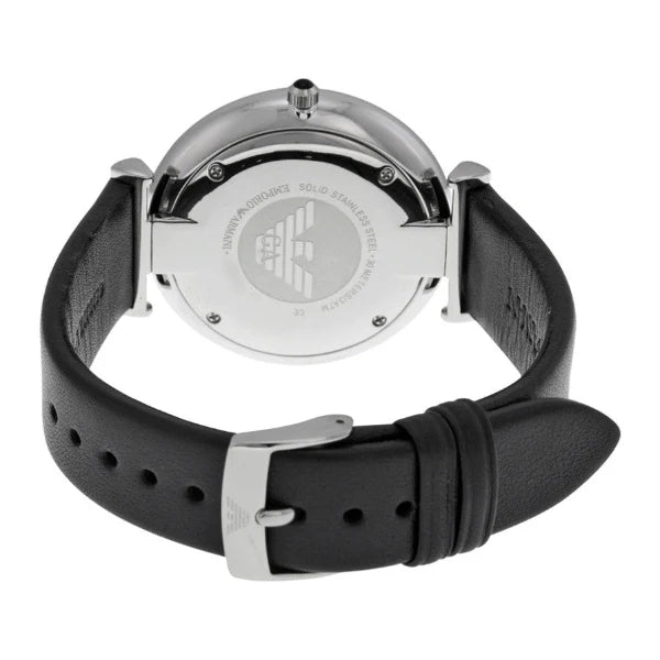 Emporio Armani Men’s Analog Quartz Silver Dial 40mm Watch AR1674