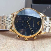Emporio Armani Men’s Analogue Quartz Stainless Steel Black Dial 41mm Watch AR1893