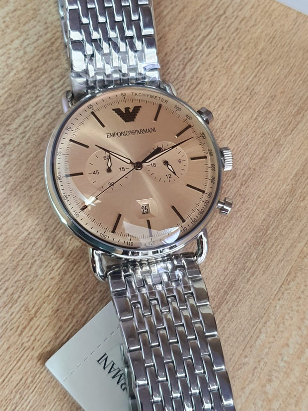 Emporio Armani Men’s Quartz Analog Display Stainless Steel Strap 43mm Watch AR11239
