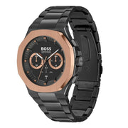 Hugo Boss Men’s Quartz Black Stainless Steel Black Dial 45mm Watch 1514090