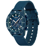Hugo Boss Men’s Quartz Blue Nylon Strap Blue Dial 45mm Watch 1513919