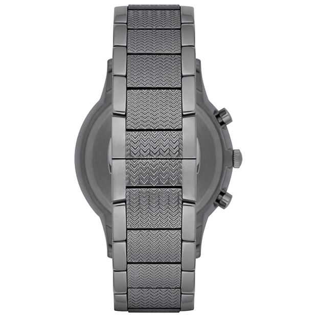 Emporio Armani Men’s Quartz Grey Stainless Steel Blue Dial 43mm Watch AR2505